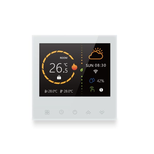 Programabilni digitalni termostat - električni sustav (bijela)