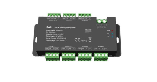 LED SPI šesterokanalni razdjelnik signala SA6