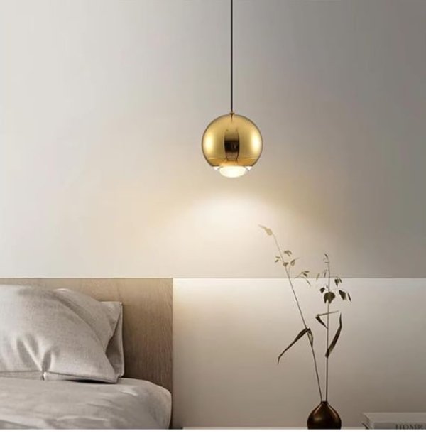 Stropna viseća LED svjetiljka Snaga 5W 3000K- biserno crna