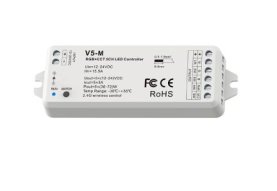 LED kontroler RF RGB + CCT  - V5-M
