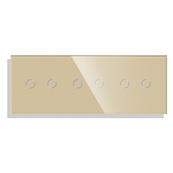 Trostruki stakleni panel 6g(2+2+2) 86*228- zlatna