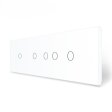1 Tipka & 1 Tipka & 2 Tipke & 1 Tipka Stakleni Panel - bijeli