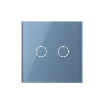 Stakleni panel dvije tipke  - plava