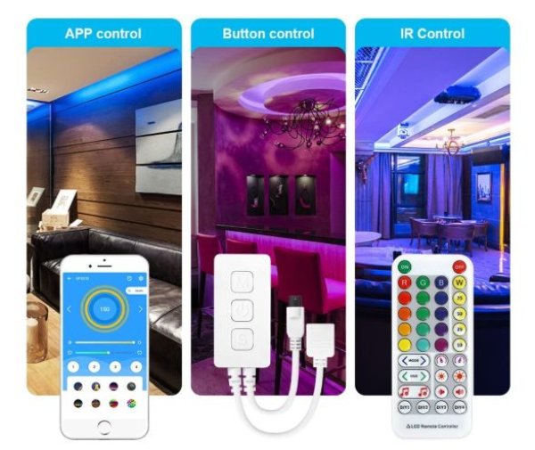 LED daljinski + bluetooth/APP kontroler RGB
