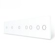 1 Tipka & 1 Tipka & 1 Tipka & 2 Tipke & 2 Tipke Stakleni Panel - bijeli