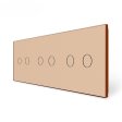 2 Tipke & 2 Tipke & 2 Tipke Stakleni Panel  - zlatni
