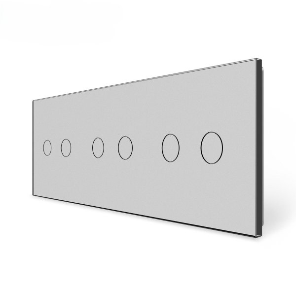 2 Tipke & 2 Tipke & 2 Tipke Stakleni Panel  - sivi