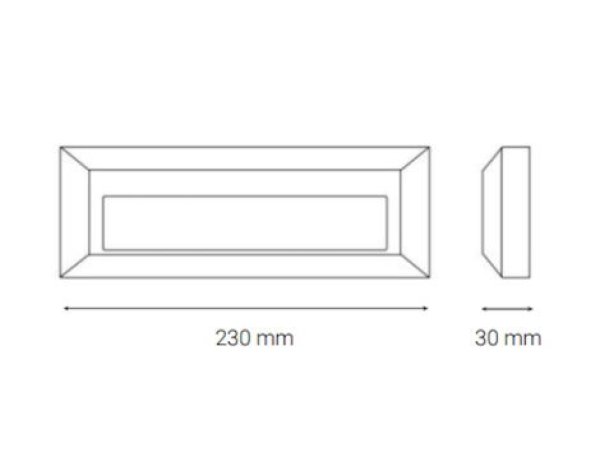 LED stubišna nadgradna led lampa Snaga 4W - crna