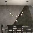LED Stropna visilica koža+staklo smoky-12W