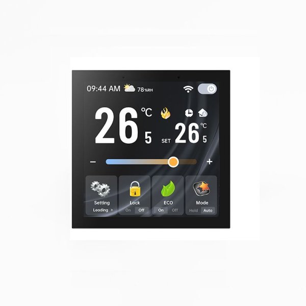 Programabilni digitalni termostat 4-incha touch ekran- električni sustav (crna)