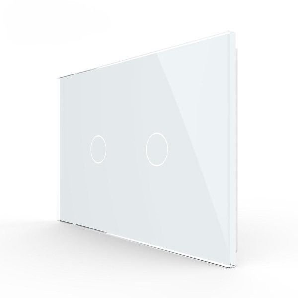 US 2 Tipke Stakleni panel - bijeli