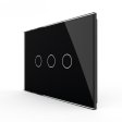 US 3 Tipke Stakleni panel - crni