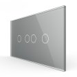 Stakleni Panel 4M 2 Tipke & 2 Tipke - sivi