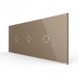 Stakleni Panel 7M 1 Tipka & 1 Tipka & 1 Tipka - zlatni
