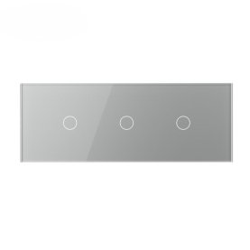 Stakleni Panel 7M 1 Tipka & 1 Tipka & 1 Tipka - sivi