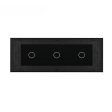 Stakleni Panel 7M 2 Tipke & 2 Tipke & 1 Tipka - crni