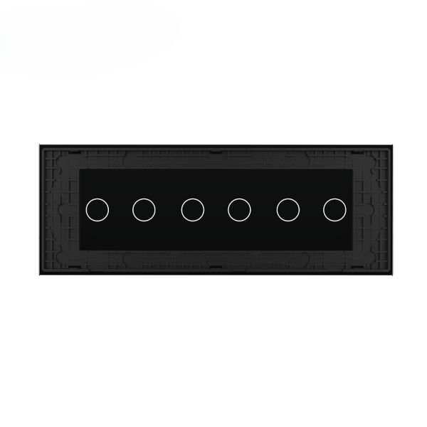 Stakleni Panel 7M 2 Tipke & 2 Tipke & 2 Tipke - crni