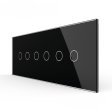 Stakleni Panel 7M 2 Tipke & 2 Tipke & 2 Tipke - crni