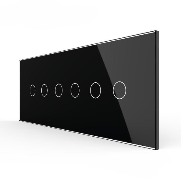 Stakleni Panel 7M 2 Tipke & 2 Tipke & 2 Tipke - crni
