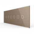 Stakleni Panel 7M 2 Tipke & 2 Tipke & 2 Tipke - zlatni
