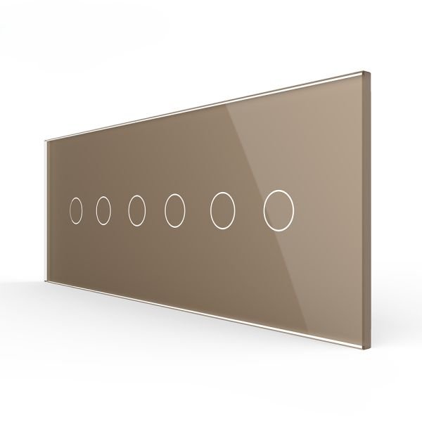 Stakleni Panel 7M 2 Tipke & 2 Tipke & 2 Tipke - zlatni