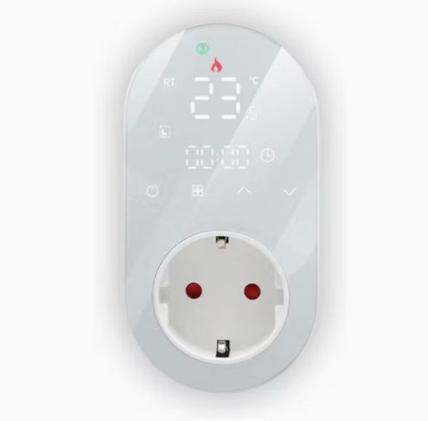 Digitalni termostat + utičnica- plug-in (bijela)