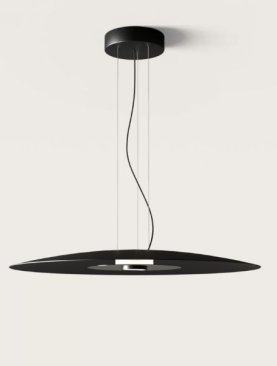 LED stropna visilica D800*H60mm metal+akril 14W 3000K- crno bijela