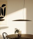 LED stropna visilica D800*H60mm metal+akril 14W 3000K- crno bijela