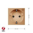 Modul / ZigBee EU utičnica 16A - zlatna 