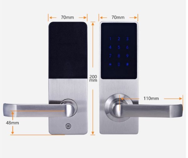 Pamenta brava (desna) - S kvakom Pravokutna siva SHL003