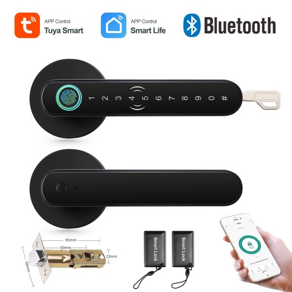 Pamenta brava - Tuya Smart Bluetooth- sa cilindrom- crna