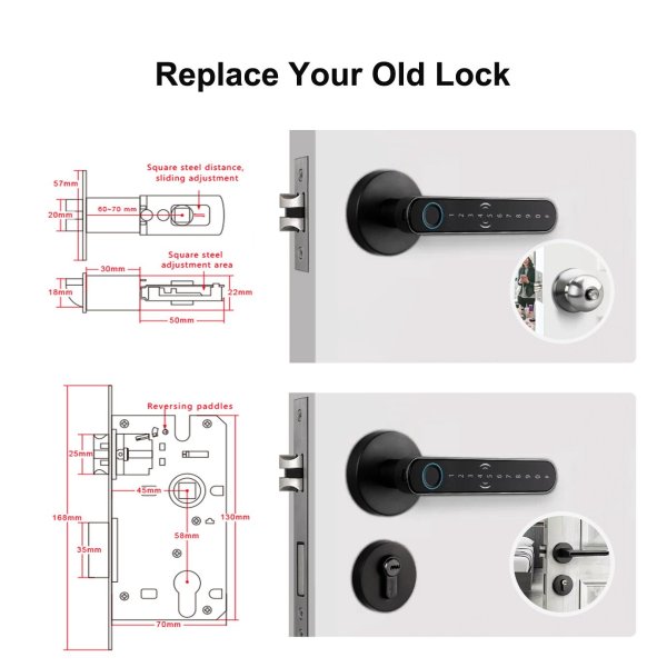 Pamenta brava - Tuya Smart Bluetooth- sa cilindrom- crna