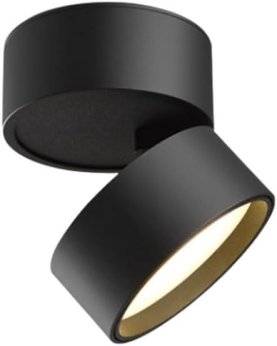 Stropna LED plafonjera MAJA zakretna D85*H77mm 3CCT 12W-CRNA 