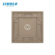 Stakleni panel ZVONO jedna tipka - zlatnaDimenzija: 80mm*80mm