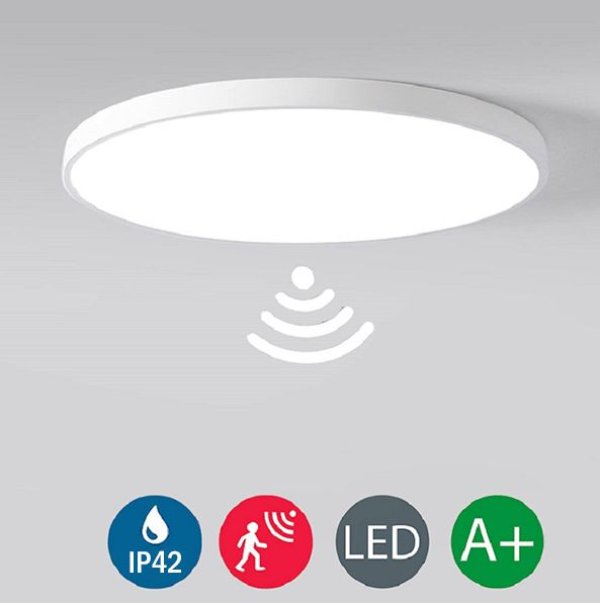 Stropna LED plafonjera sa senzorom fi230*24mm 12W-