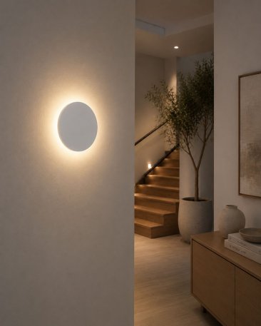 LED Zidna lampa 3000K- fI350-mat bijela