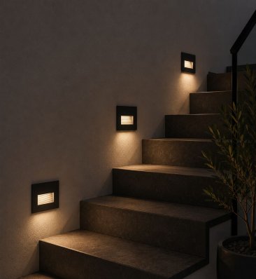 LED stubišna ugradbena led lampa Snaga 3W CCT IP66