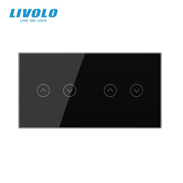 2 Tipke & 2 Tipke Stakleni Panel za rolete -150mm*80mm