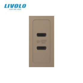 Modul 1m / USB 2C 20W- zlatna