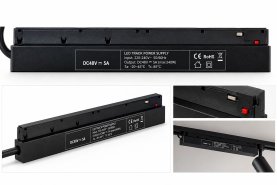Direktno napajanje tračne šine Tuya-Bluetooth 100W DC48V- crna