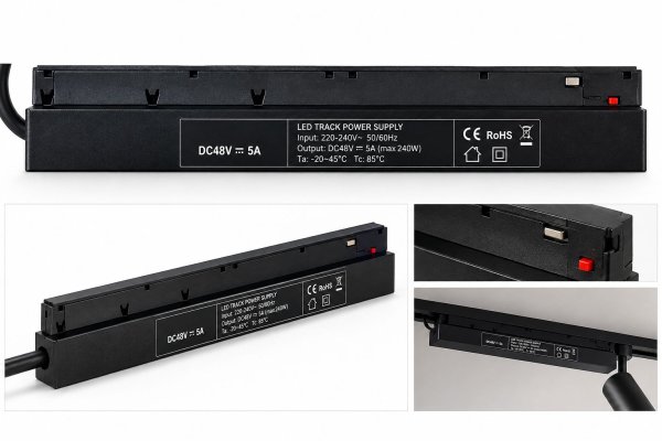 Direktno napajanje tračne šine Tuya-Bluetooth 200W DC48V- crna