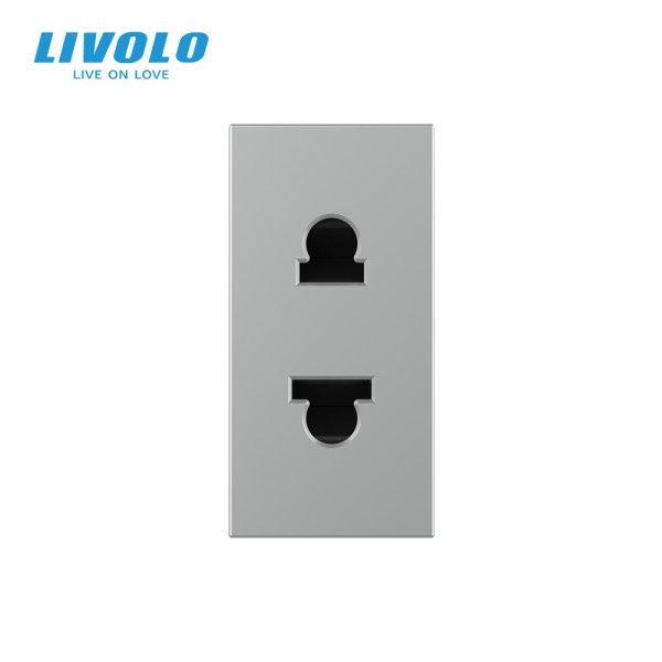 Modul / Dvopolna utičnica 16A - siva