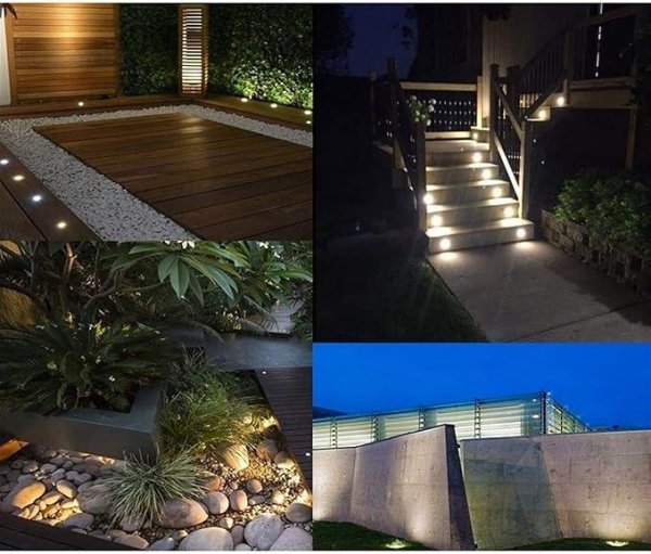 LED vanjski ugradbeni spotlight 3W - srebrni
