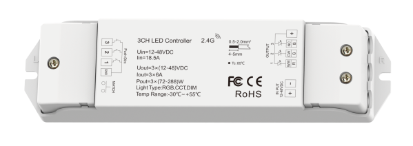 LED kontroler RF RGB - V3-L