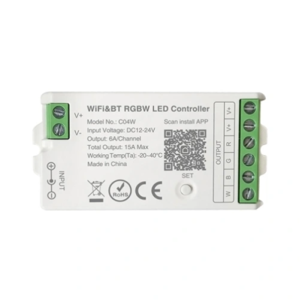 LED Kontroler TUYA Wi-Fi + RF dimer RGBW C04W
