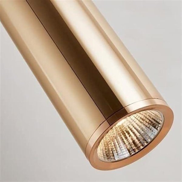 Stropna visilica tuba D50*H500mm 3000K 3W- zlatna