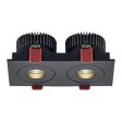 Kvadratna ugradbena LED svjetiljka Snaga 2x9W - bijela