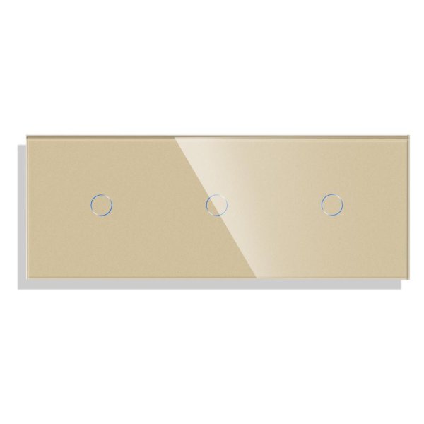 Trostruki stakleni panel 1+1+1- zlatna