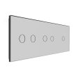 2 Tipke & 2 Tipke & 1 Tipka Stakleni Panel - sivi