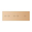 2 Tipke & 2 Tipke & 1 Tipka Stakleni Panel - zlatni